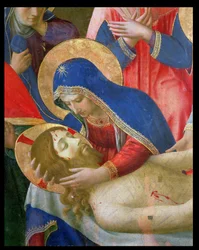Compianto sul Cristo morto, 1436-41 (dettaglio)